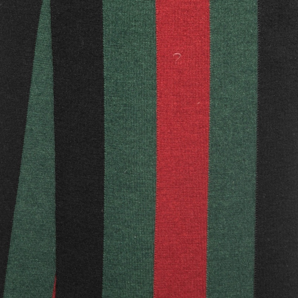 Gucci Silk Wool Web Knit Black and Red/Green Scarf - Picture 6 of 8